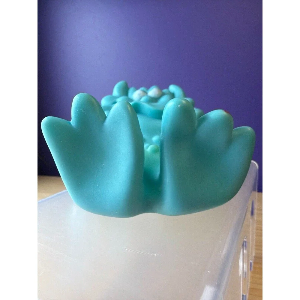 Vintage Avon Monster Soap Dish Holder Blue Rubber Creature 1980s Kids‎